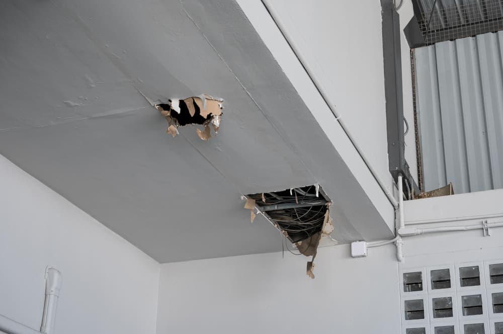 Réparation de fissures de plafond